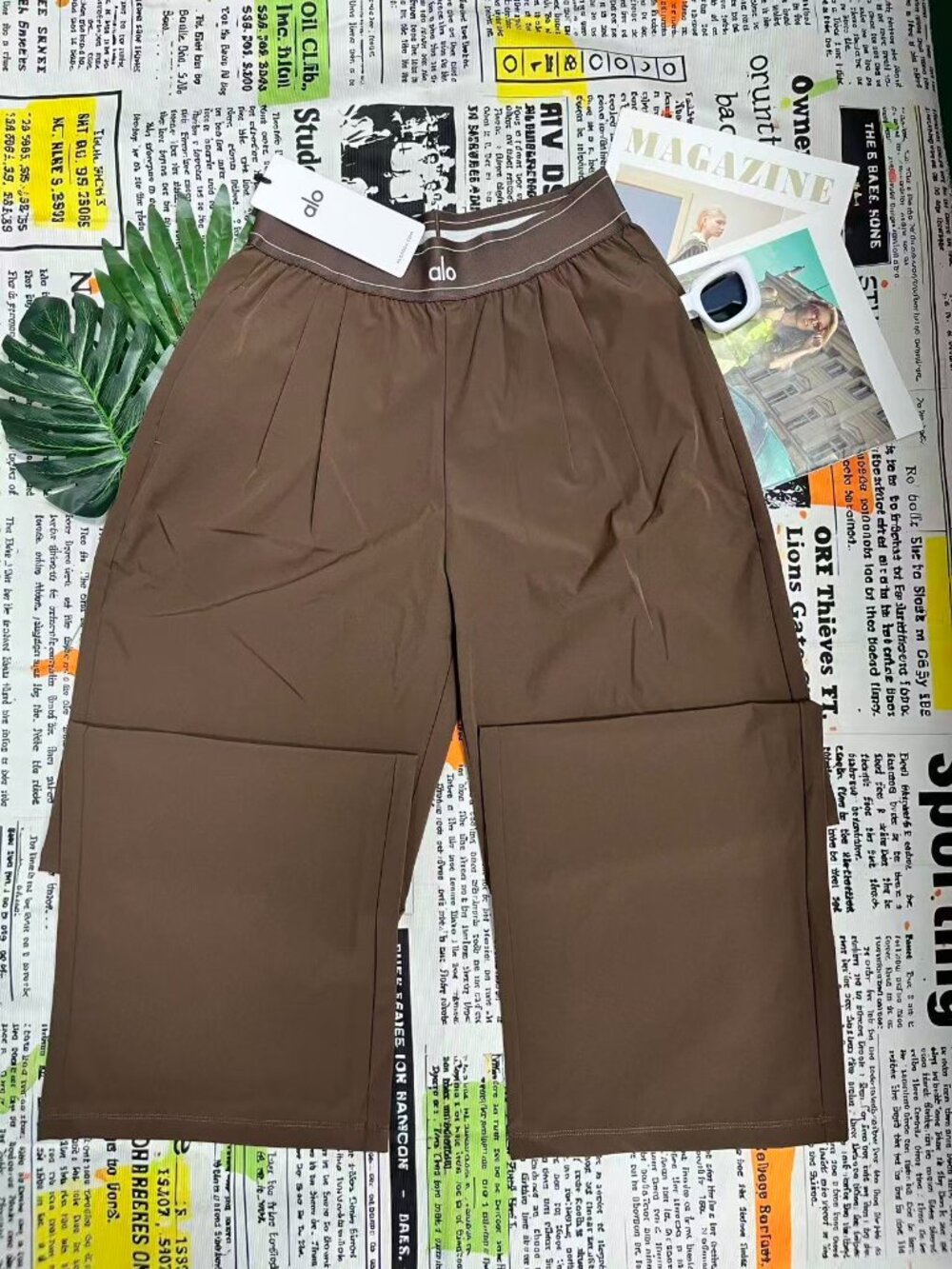NWT🔖ALO Yoga Suit Up Trouser Coffee Brown (Regular) ✨Minimalist Style - Picture 6 of 8